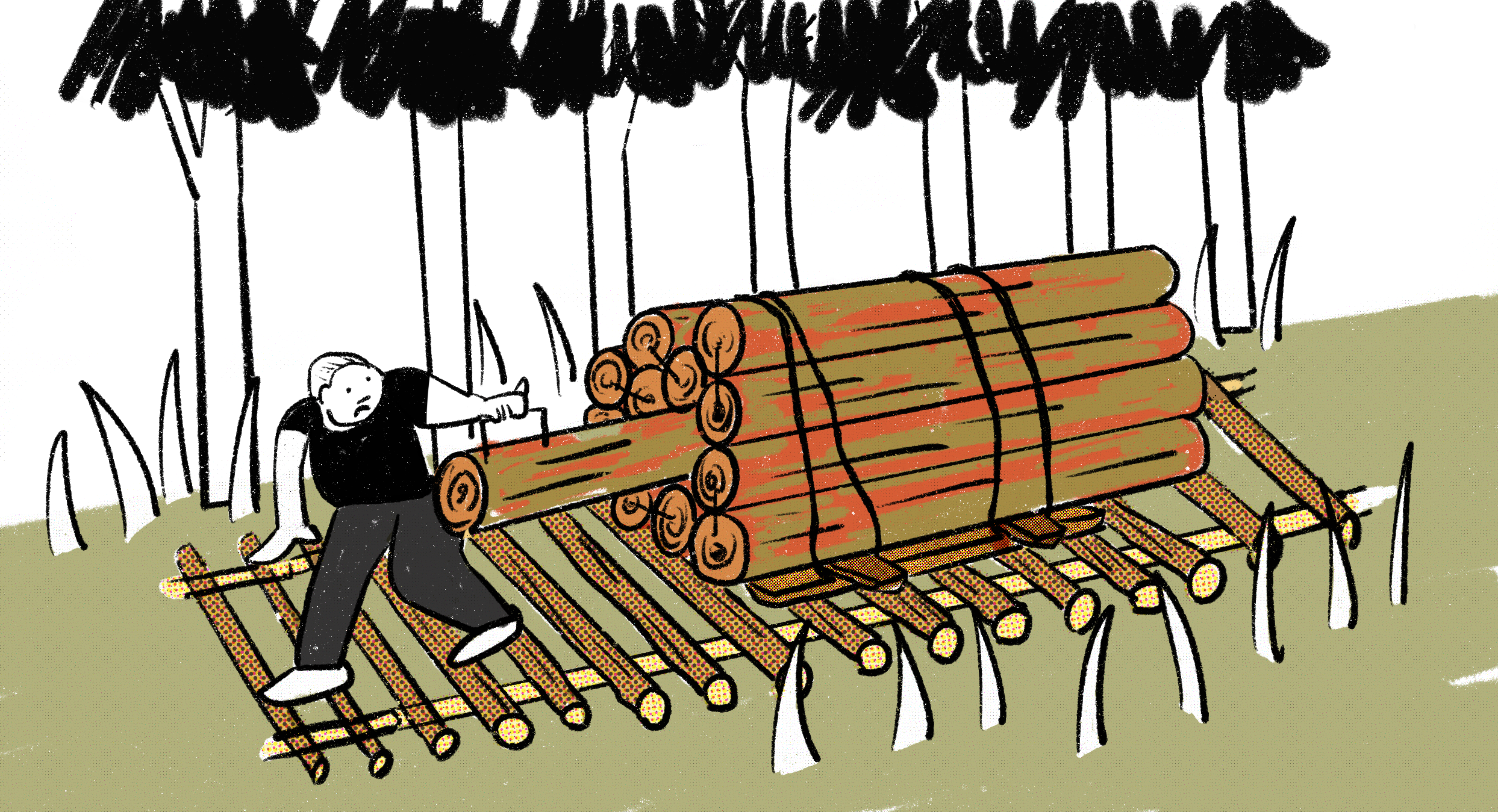 木材輸送の歴史の関連画像